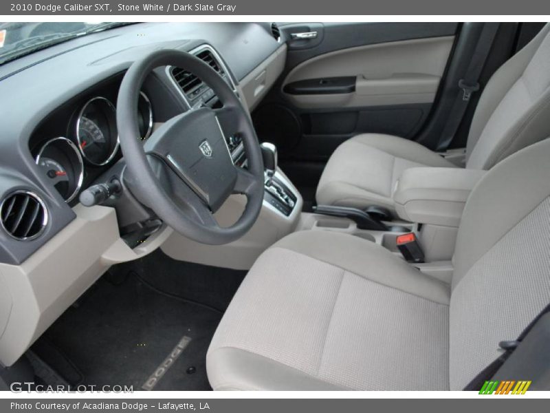 Stone White / Dark Slate Gray 2010 Dodge Caliber SXT