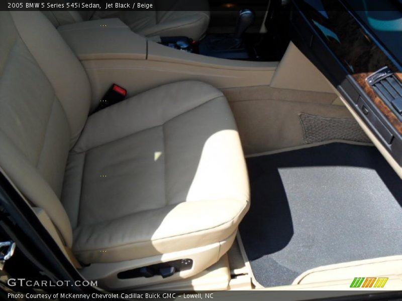 Jet Black / Beige 2005 BMW 5 Series 545i Sedan