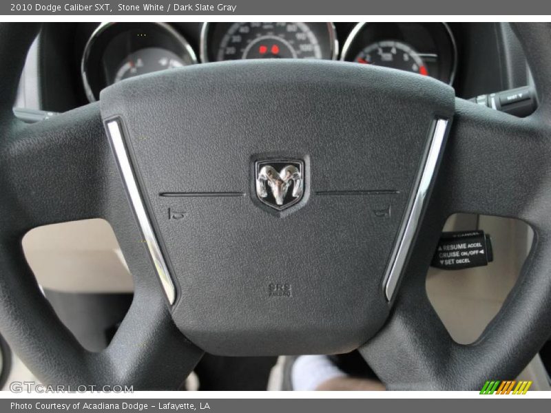 Stone White / Dark Slate Gray 2010 Dodge Caliber SXT