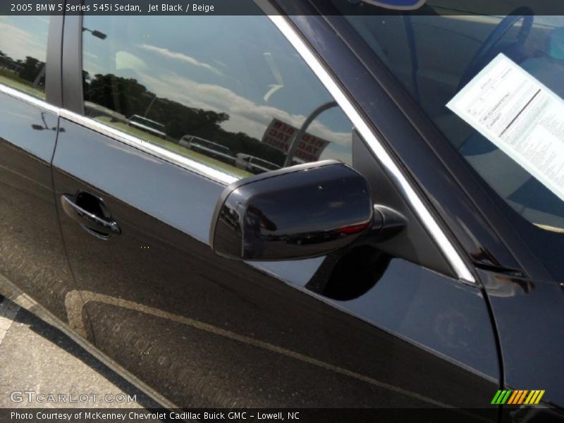 Jet Black / Beige 2005 BMW 5 Series 545i Sedan