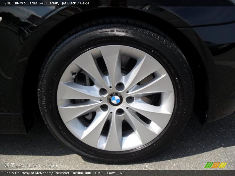 Jet Black / Beige 2005 BMW 5 Series 545i Sedan