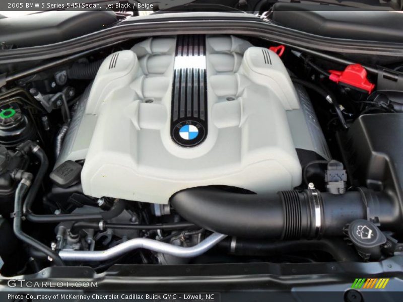 Jet Black / Beige 2005 BMW 5 Series 545i Sedan