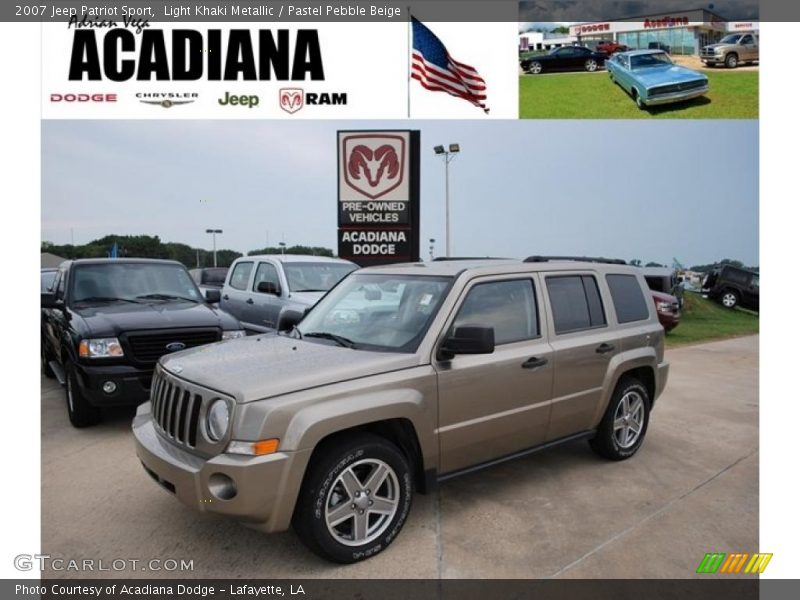 Light Khaki Metallic / Pastel Pebble Beige 2007 Jeep Patriot Sport