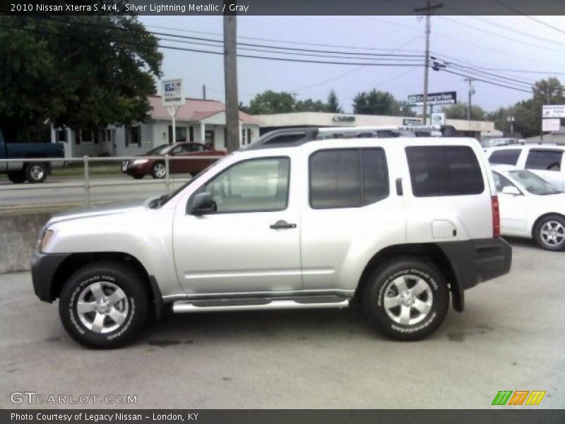 Silver Lightning Metallic / Gray 2010 Nissan Xterra S 4x4