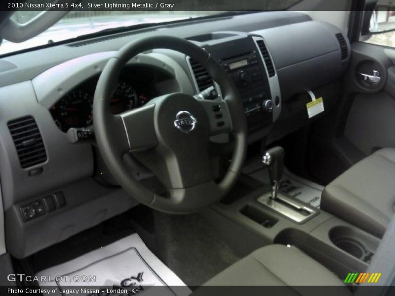 Silver Lightning Metallic / Gray 2010 Nissan Xterra S 4x4