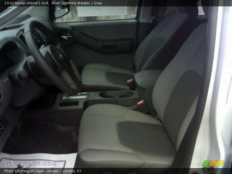 Silver Lightning Metallic / Gray 2010 Nissan Xterra S 4x4