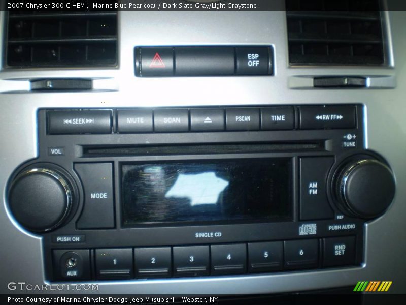 Marine Blue Pearlcoat / Dark Slate Gray/Light Graystone 2007 Chrysler 300 C HEMI