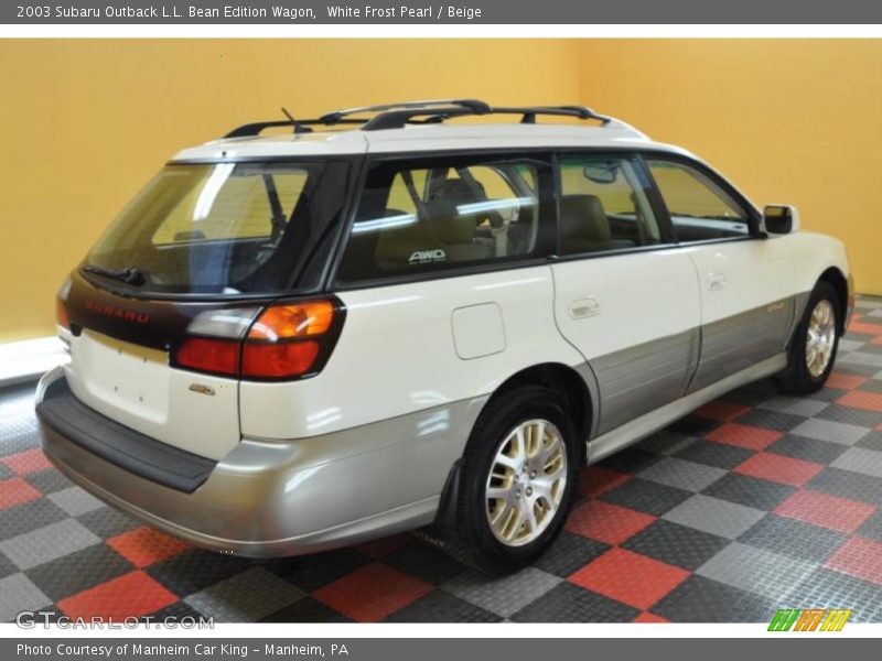 White Frost Pearl / Beige 2003 Subaru Outback L.L. Bean Edition Wagon