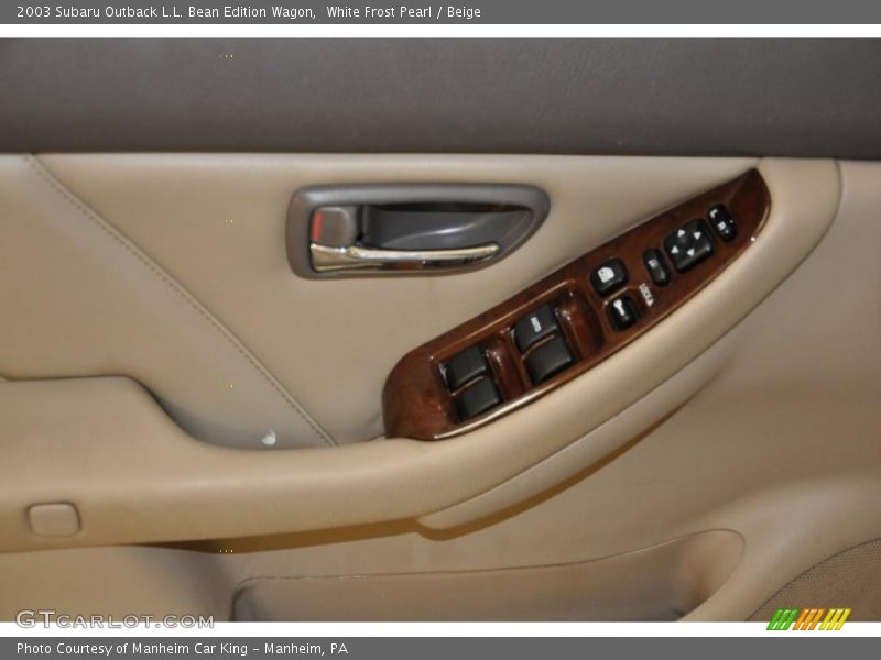 White Frost Pearl / Beige 2003 Subaru Outback L.L. Bean Edition Wagon