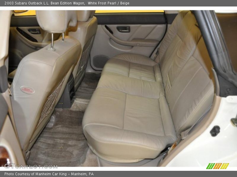 White Frost Pearl / Beige 2003 Subaru Outback L.L. Bean Edition Wagon
