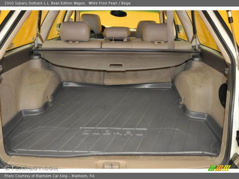 White Frost Pearl / Beige 2003 Subaru Outback L.L. Bean Edition Wagon