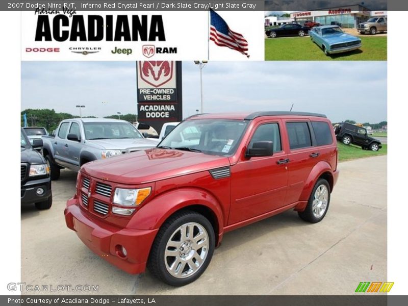 Inferno Red Crystal Pearl / Dark Slate Gray/Light Slate Gray 2007 Dodge Nitro R/T