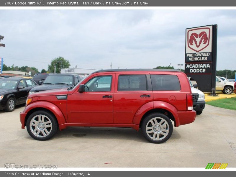 Inferno Red Crystal Pearl / Dark Slate Gray/Light Slate Gray 2007 Dodge Nitro R/T