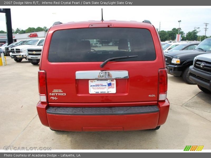 Inferno Red Crystal Pearl / Dark Slate Gray/Light Slate Gray 2007 Dodge Nitro R/T