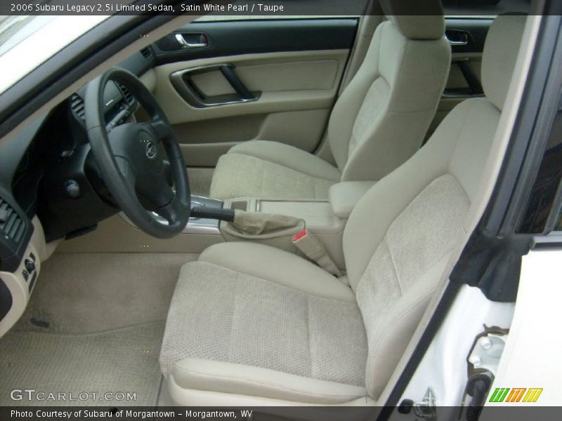 Satin White Pearl / Taupe 2006 Subaru Legacy 2.5i Limited Sedan