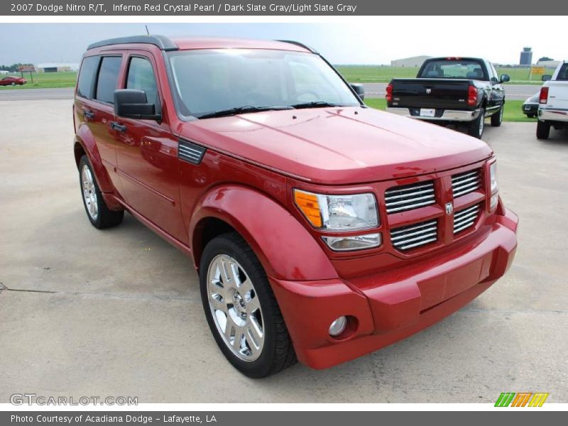 Inferno Red Crystal Pearl / Dark Slate Gray/Light Slate Gray 2007 Dodge Nitro R/T