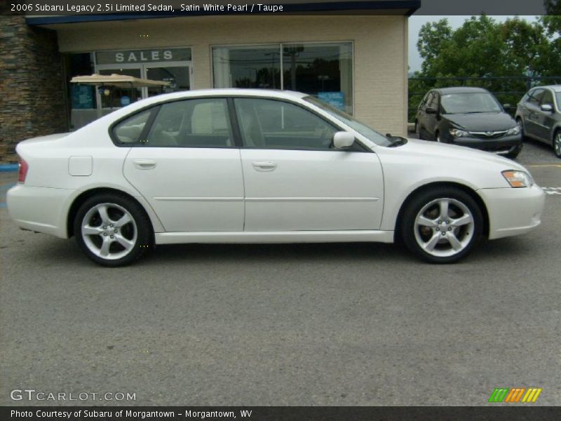 Satin White Pearl / Taupe 2006 Subaru Legacy 2.5i Limited Sedan