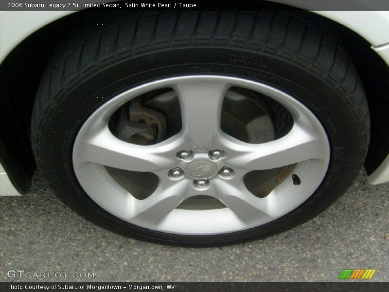 Satin White Pearl / Taupe 2006 Subaru Legacy 2.5i Limited Sedan