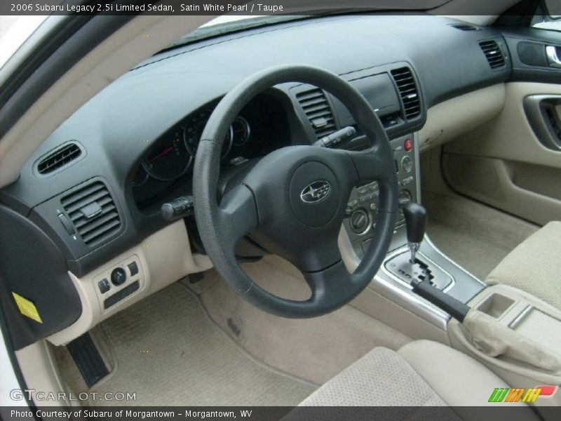 Satin White Pearl / Taupe 2006 Subaru Legacy 2.5i Limited Sedan
