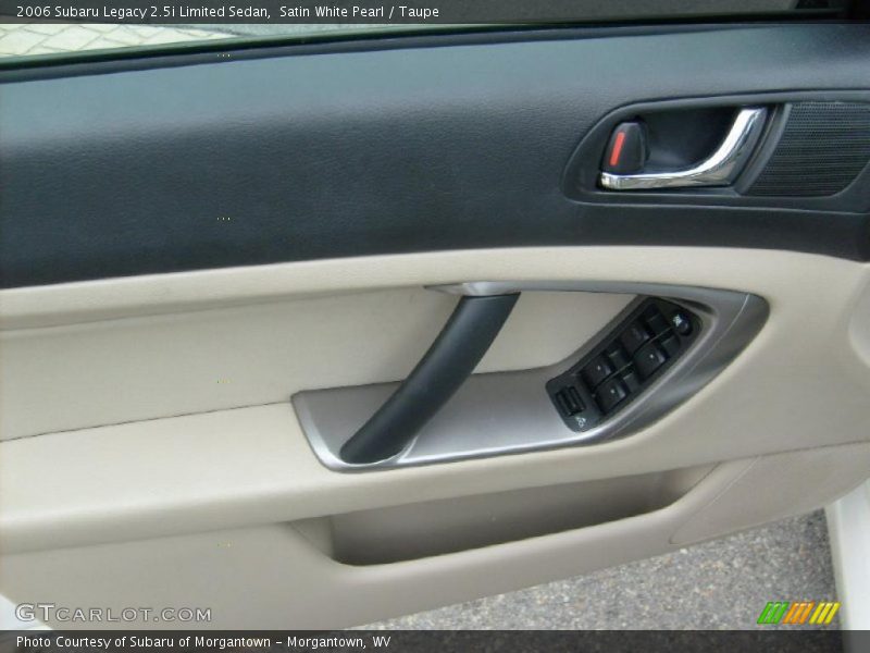 Satin White Pearl / Taupe 2006 Subaru Legacy 2.5i Limited Sedan
