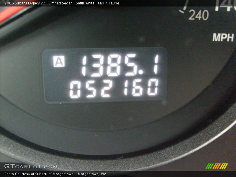 Satin White Pearl / Taupe 2006 Subaru Legacy 2.5i Limited Sedan
