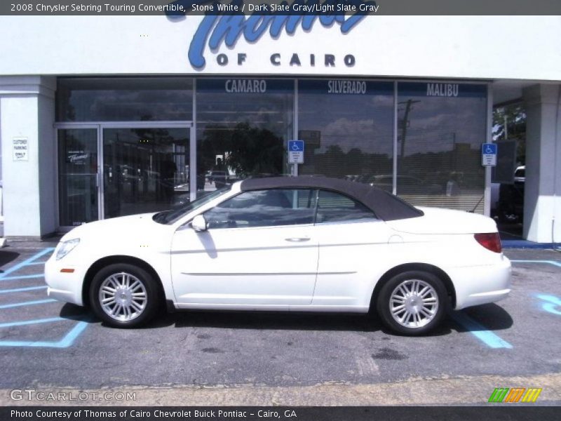 Stone White / Dark Slate Gray/Light Slate Gray 2008 Chrysler Sebring Touring Convertible