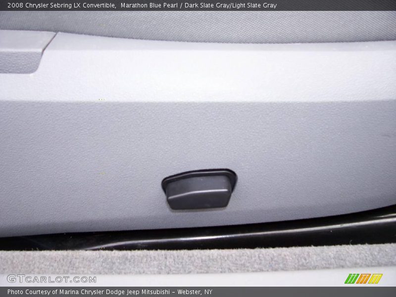 Marathon Blue Pearl / Dark Slate Gray/Light Slate Gray 2008 Chrysler Sebring LX Convertible