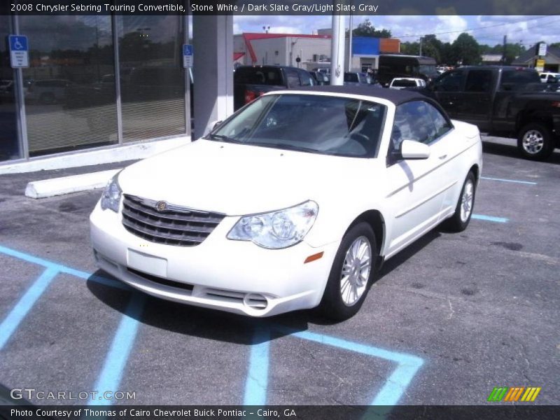 Stone White / Dark Slate Gray/Light Slate Gray 2008 Chrysler Sebring Touring Convertible