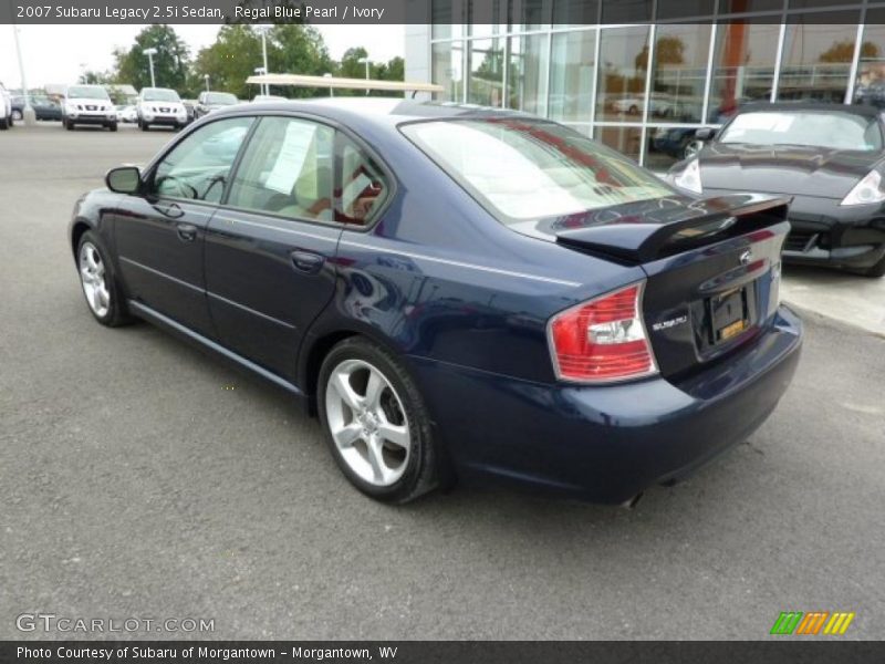 Regal Blue Pearl / Ivory 2007 Subaru Legacy 2.5i Sedan