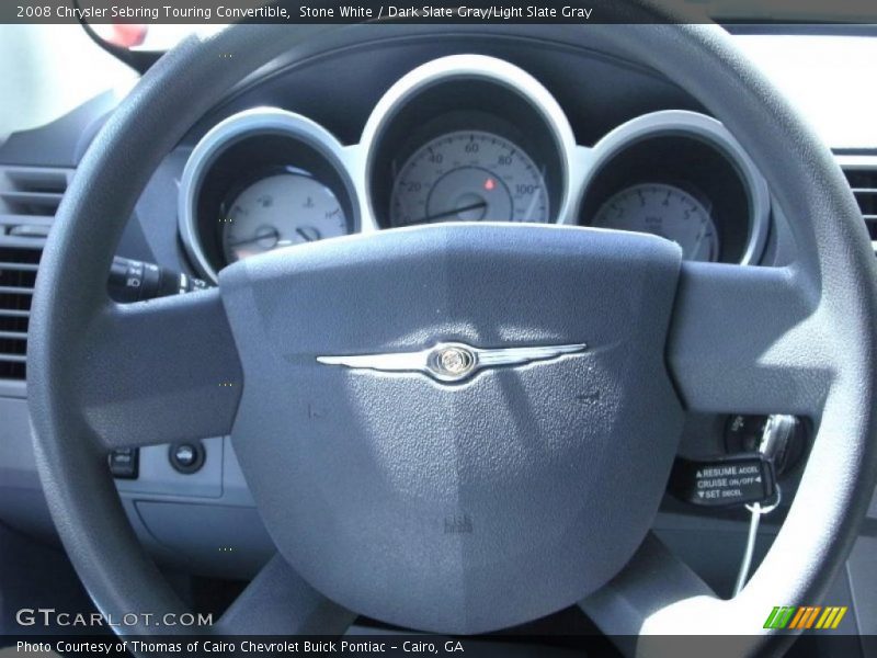 Stone White / Dark Slate Gray/Light Slate Gray 2008 Chrysler Sebring Touring Convertible
