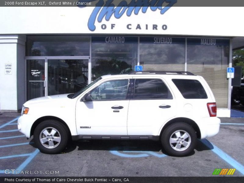Oxford White / Charcoal 2008 Ford Escape XLT