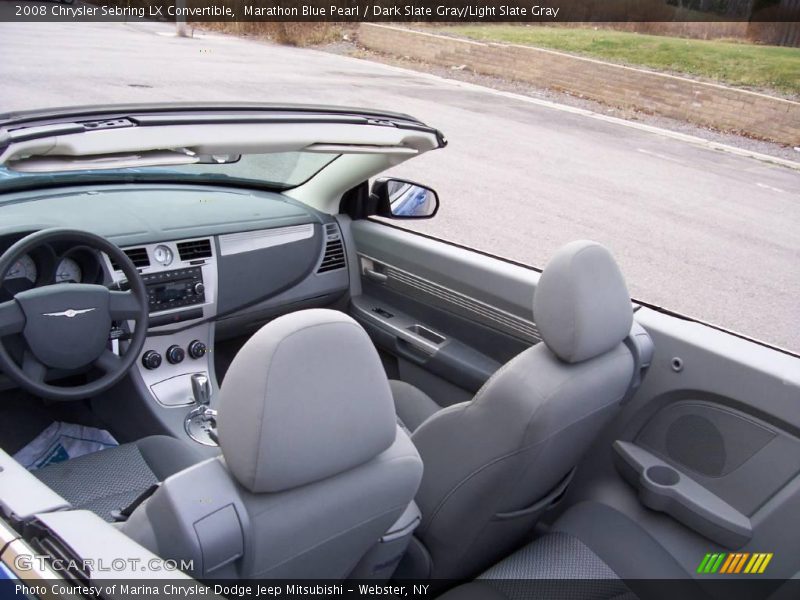 Marathon Blue Pearl / Dark Slate Gray/Light Slate Gray 2008 Chrysler Sebring LX Convertible