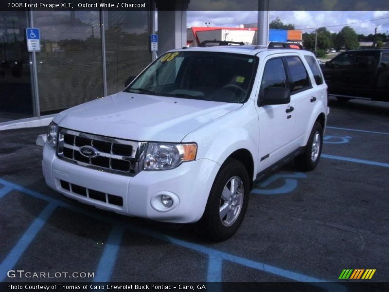 Oxford White / Charcoal 2008 Ford Escape XLT