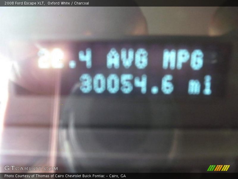 Oxford White / Charcoal 2008 Ford Escape XLT