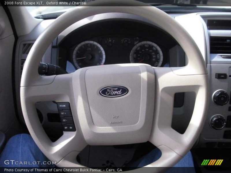 Oxford White / Charcoal 2008 Ford Escape XLT