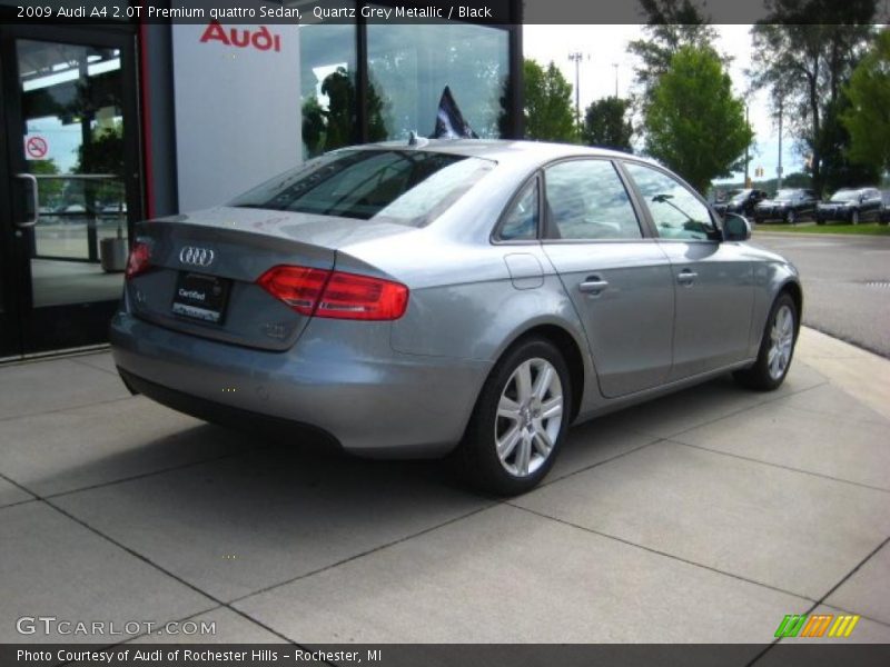 Quartz Grey Metallic / Black 2009 Audi A4 2.0T Premium quattro Sedan