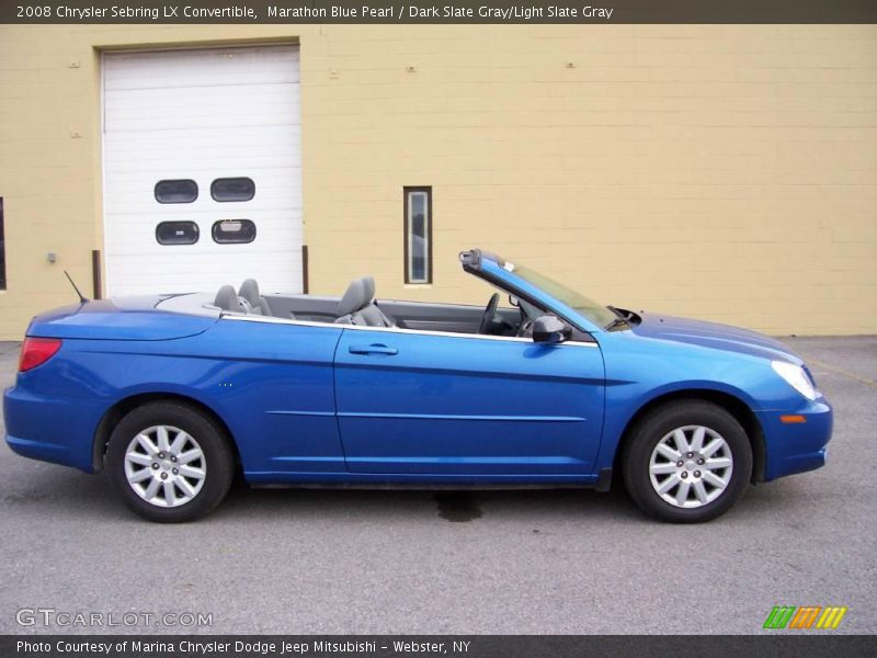 Marathon Blue Pearl / Dark Slate Gray/Light Slate Gray 2008 Chrysler Sebring LX Convertible