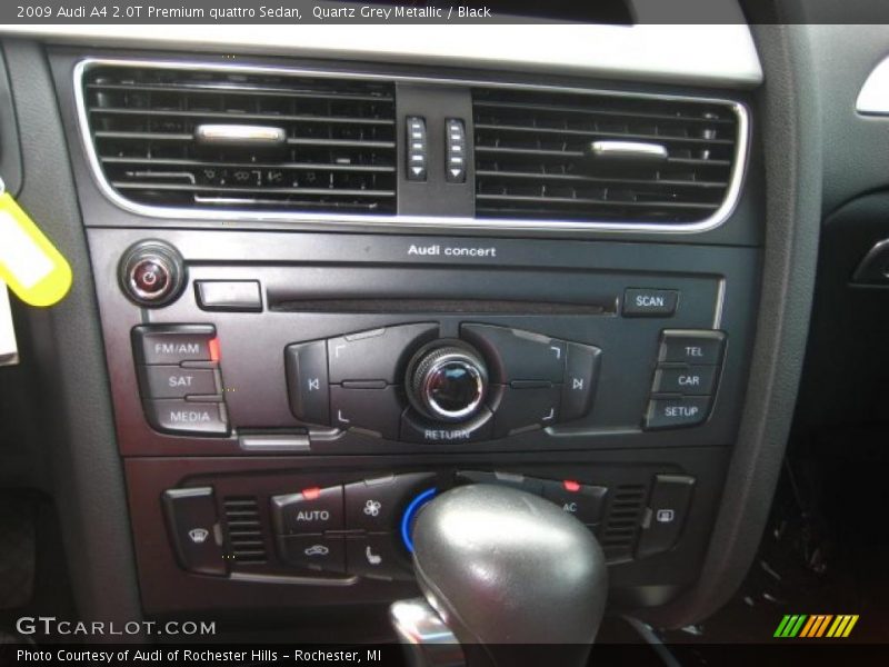 Quartz Grey Metallic / Black 2009 Audi A4 2.0T Premium quattro Sedan