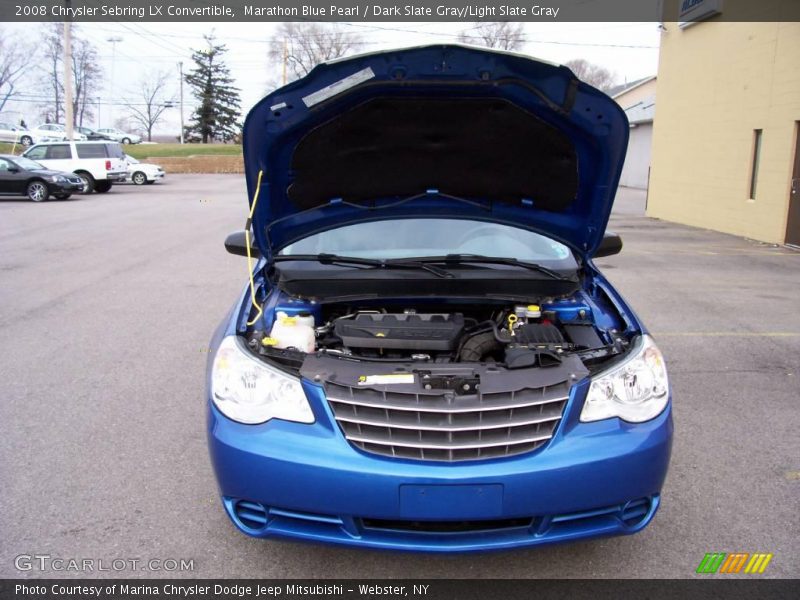 Marathon Blue Pearl / Dark Slate Gray/Light Slate Gray 2008 Chrysler Sebring LX Convertible