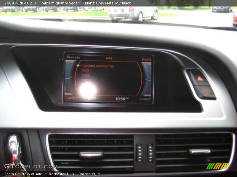 Quartz Grey Metallic / Black 2009 Audi A4 2.0T Premium quattro Sedan