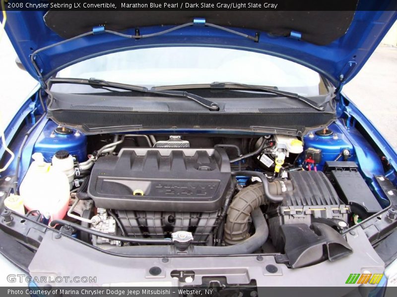 Marathon Blue Pearl / Dark Slate Gray/Light Slate Gray 2008 Chrysler Sebring LX Convertible