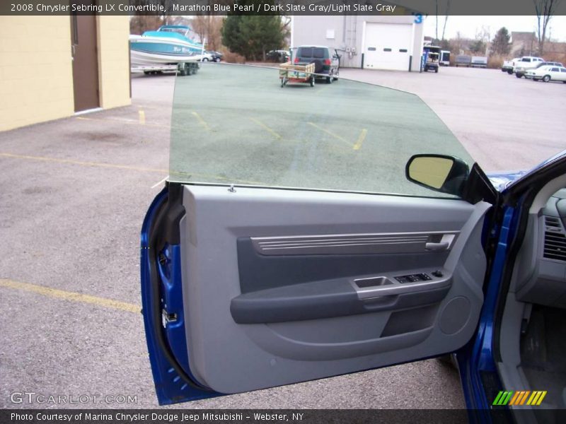 Marathon Blue Pearl / Dark Slate Gray/Light Slate Gray 2008 Chrysler Sebring LX Convertible