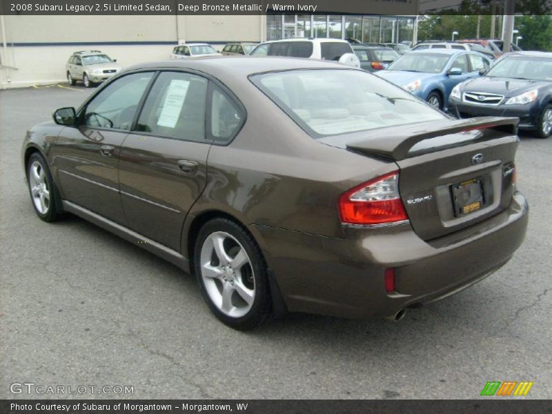 Deep Bronze Metallic / Warm Ivory 2008 Subaru Legacy 2.5i Limited Sedan