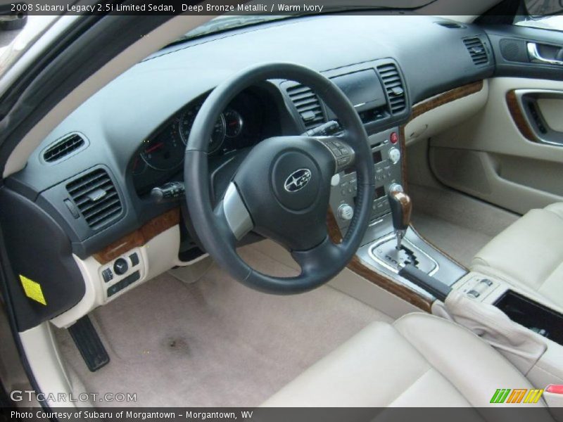 Deep Bronze Metallic / Warm Ivory 2008 Subaru Legacy 2.5i Limited Sedan