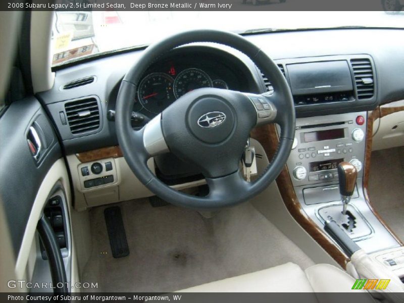 Deep Bronze Metallic / Warm Ivory 2008 Subaru Legacy 2.5i Limited Sedan