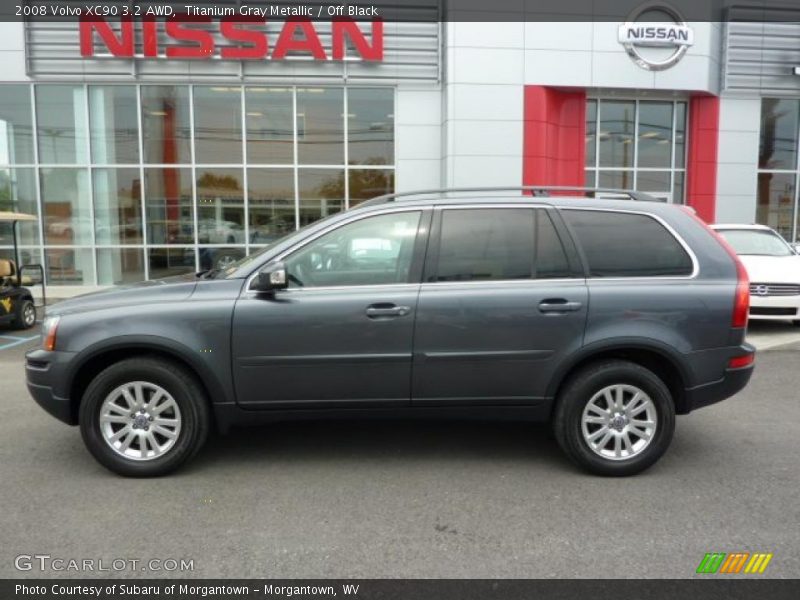 Titanium Gray Metallic / Off Black 2008 Volvo XC90 3.2 AWD
