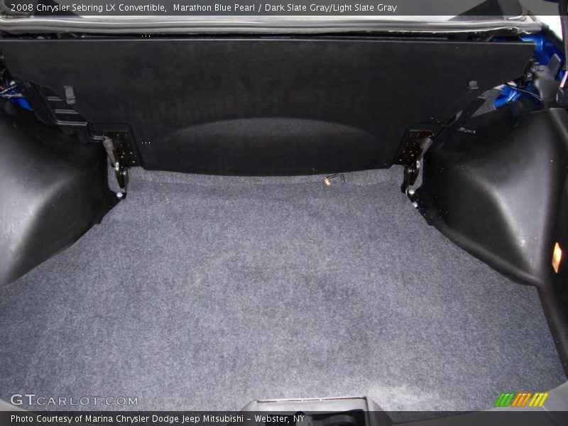 Marathon Blue Pearl / Dark Slate Gray/Light Slate Gray 2008 Chrysler Sebring LX Convertible