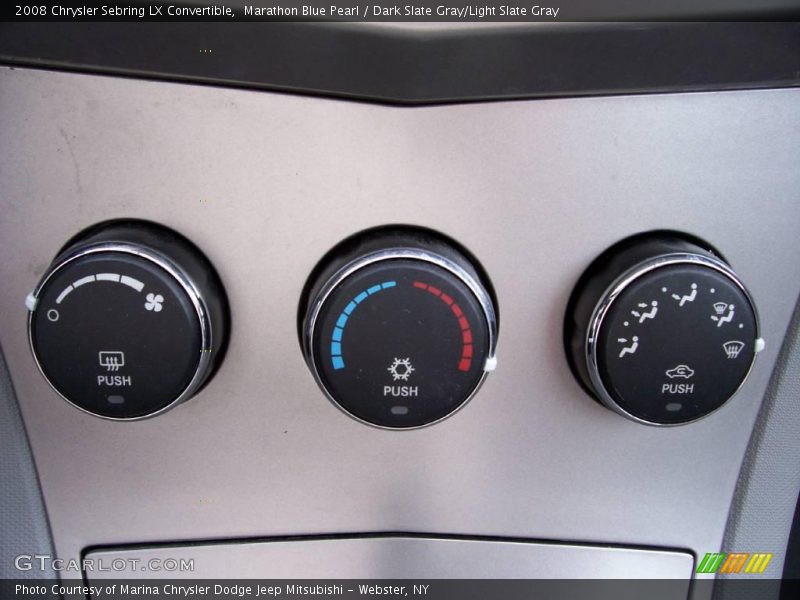 Marathon Blue Pearl / Dark Slate Gray/Light Slate Gray 2008 Chrysler Sebring LX Convertible