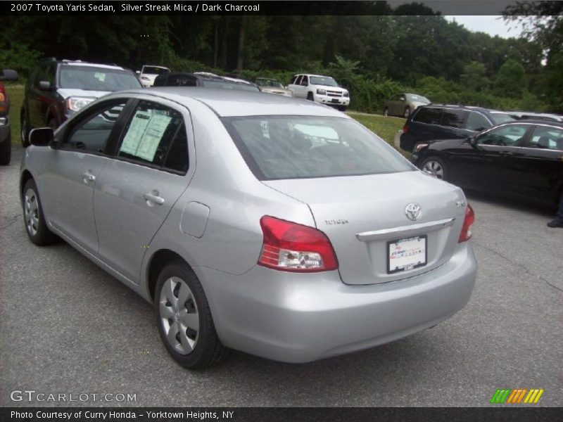 Silver Streak Mica / Dark Charcoal 2007 Toyota Yaris Sedan