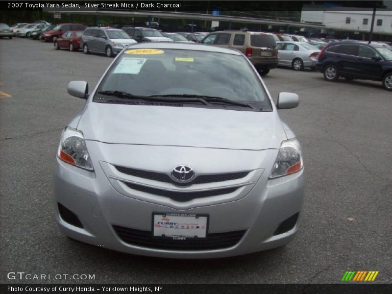 Silver Streak Mica / Dark Charcoal 2007 Toyota Yaris Sedan
